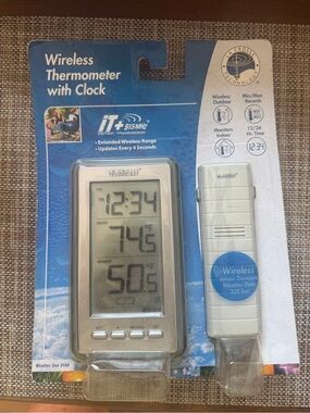 La Crosse Technology Wireless Indoor/Outdoor Thermometer & Clock